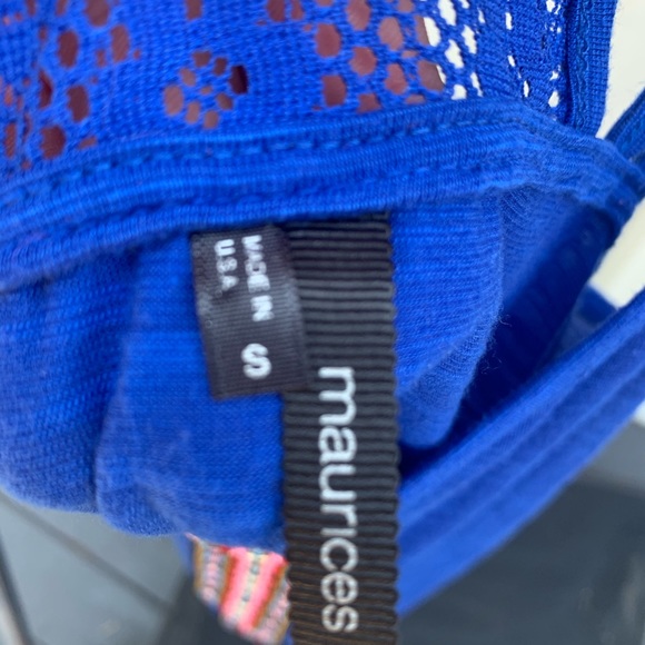 Royal blue aztec racerback tank - Picture 3 of 3